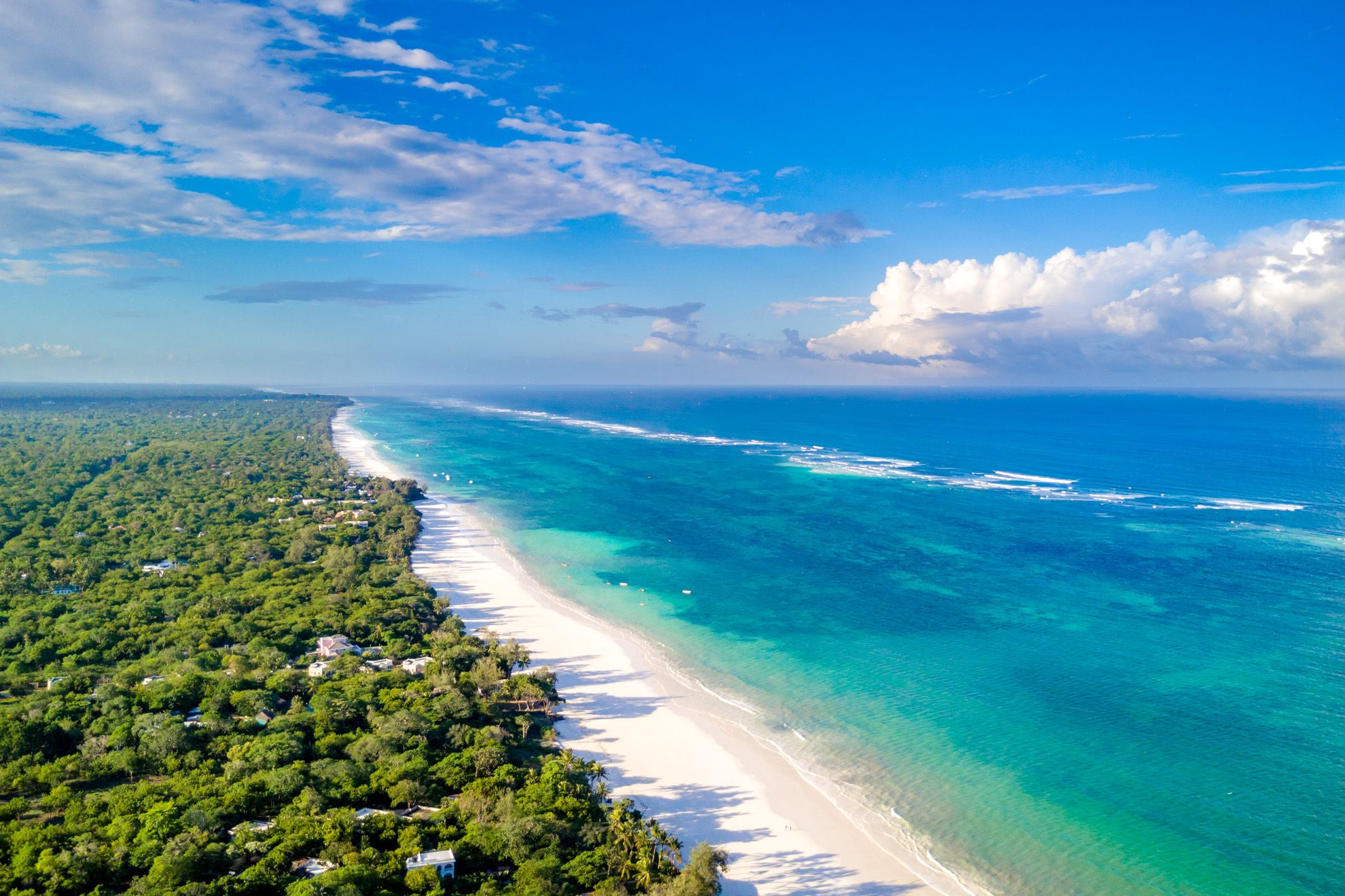 Sceneries at the Diani Beach